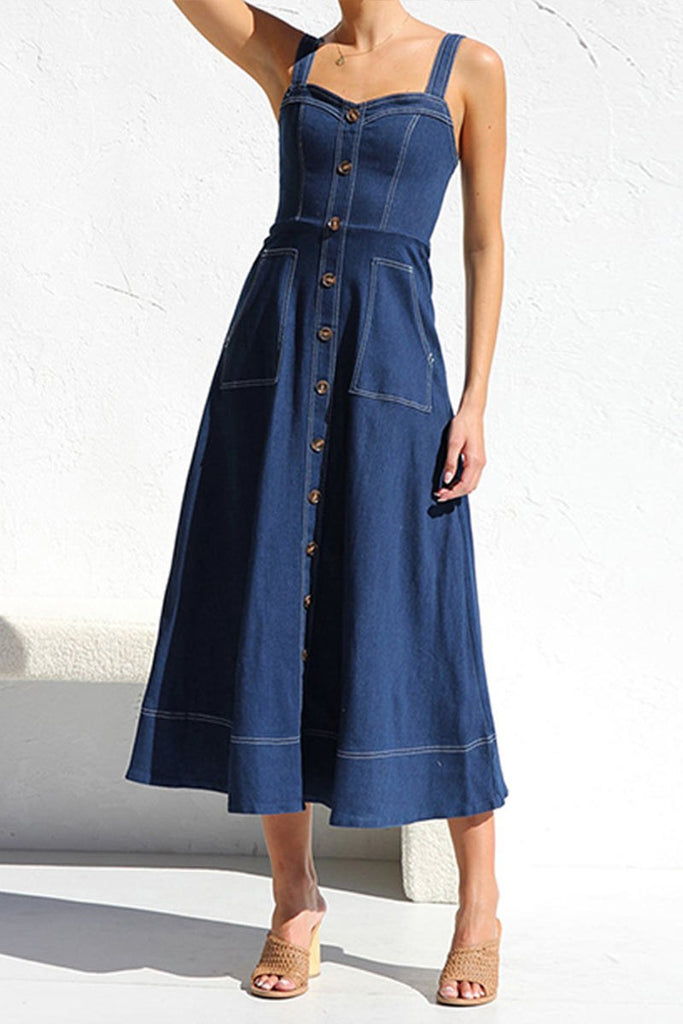 comfy maxi dress Comfy Denim Maxi Dress comfy maxi dress Comfy Denim Maxi Dress
