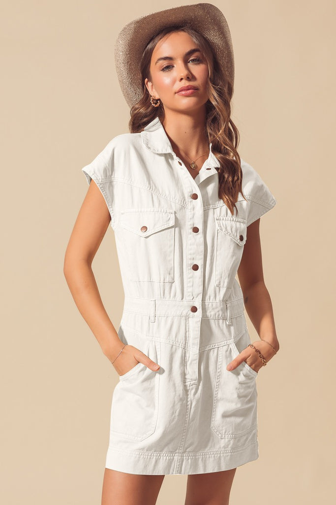Gameday Cheer Dress - Off White Gameday Cheer Dress - Off White