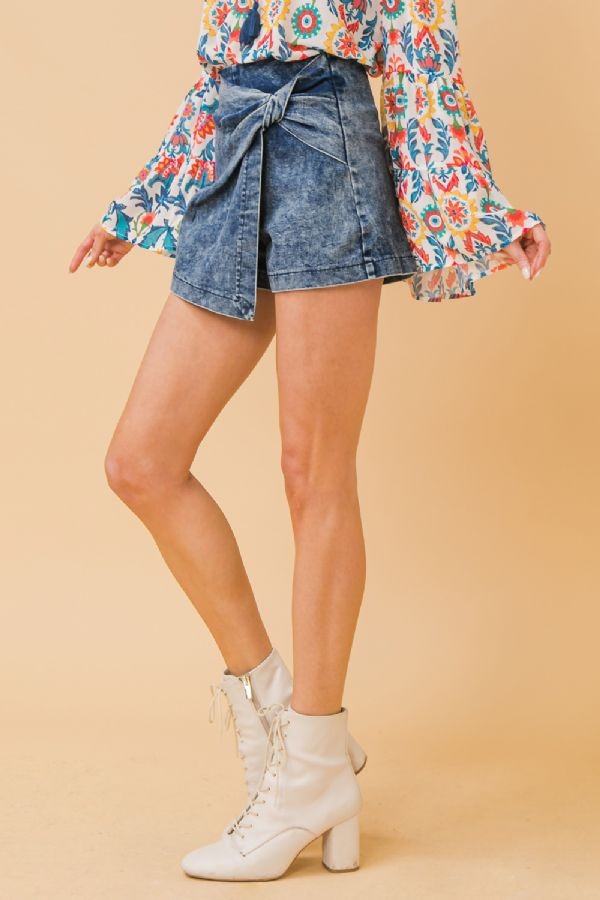 Let's Twirl Skort - Denim