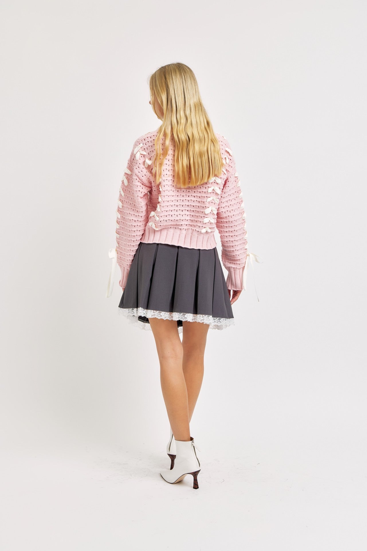 Satin Ribbon Cardigan | Shop Brit Rose