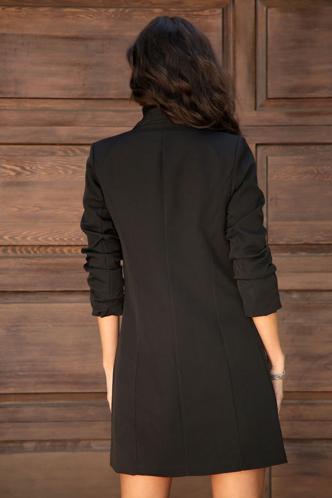 Long Boyfriend Blazer- Black