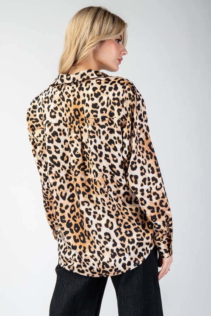 Purrfect Leopard Blouse