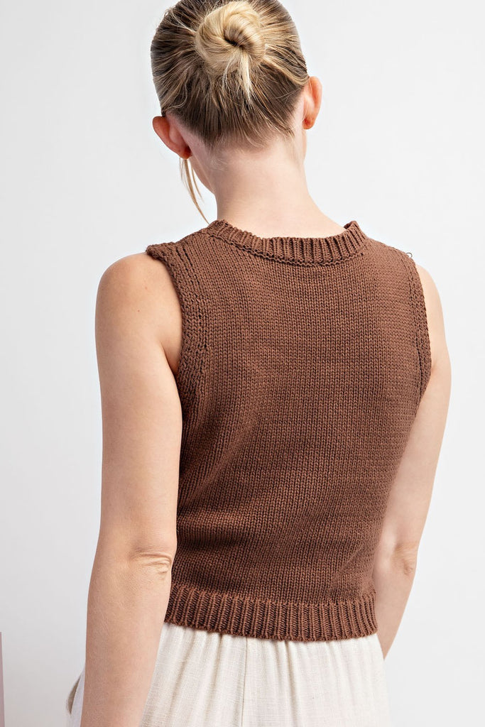 Knit Banana's Top - Espresso