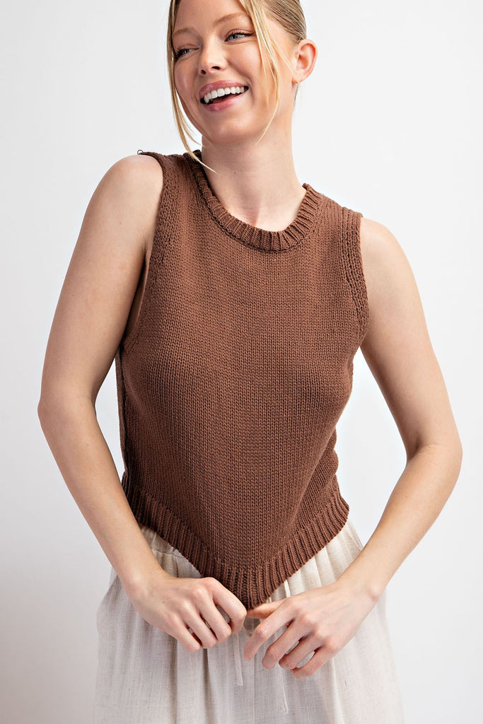 Knit Banana's Top - Espresso