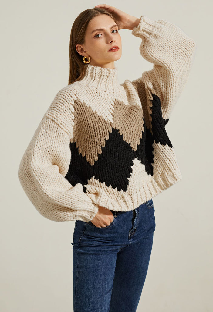 Chunky Knit Sweater - Mocha
