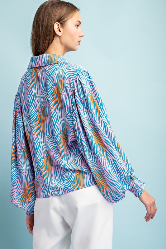 Colorful Tiger Blouse