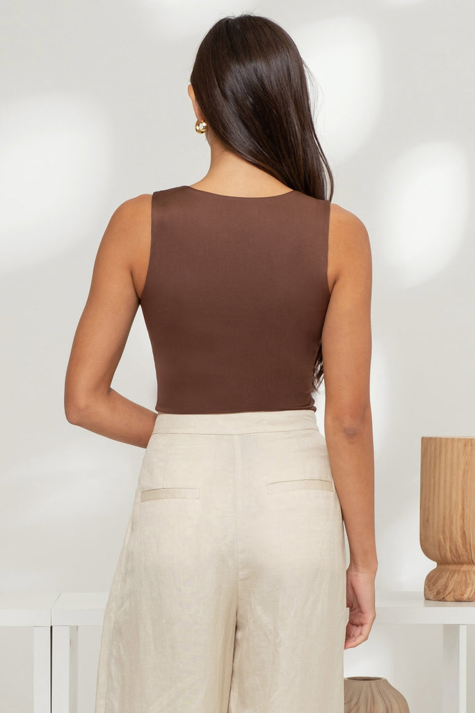 Reversible Tank Top - Coffee Bean