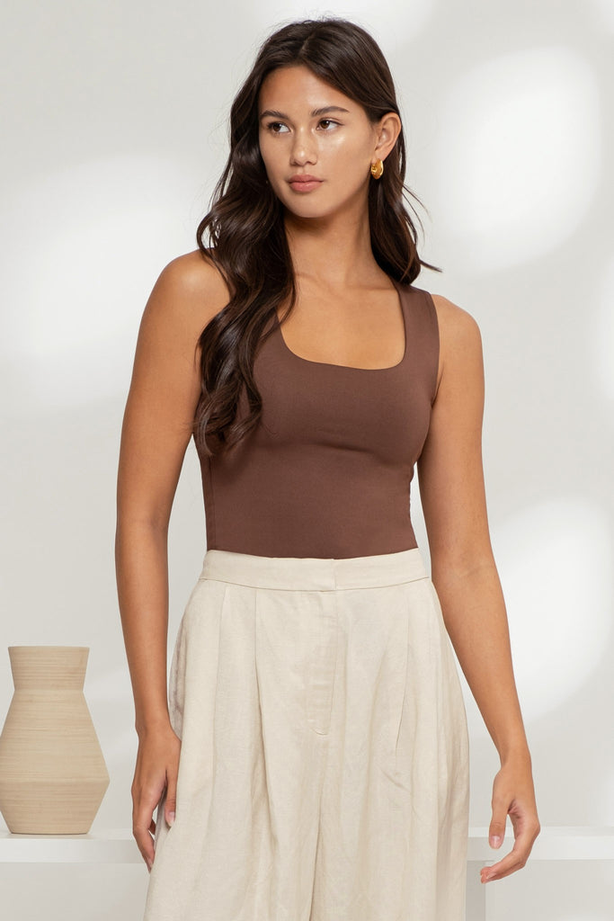 Reversible Tank Top - Coffee Bean