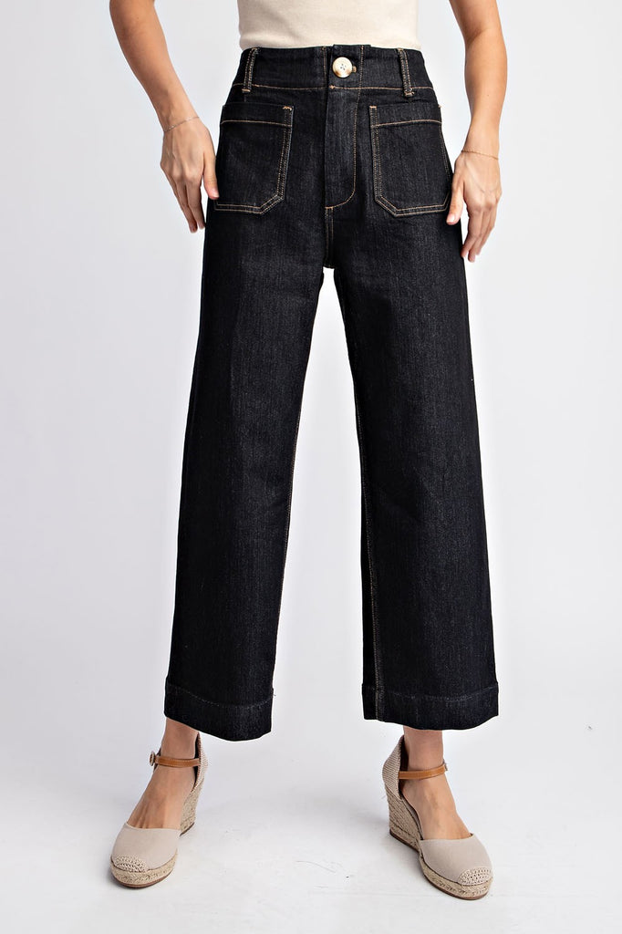 Straight Black Leg Jeans