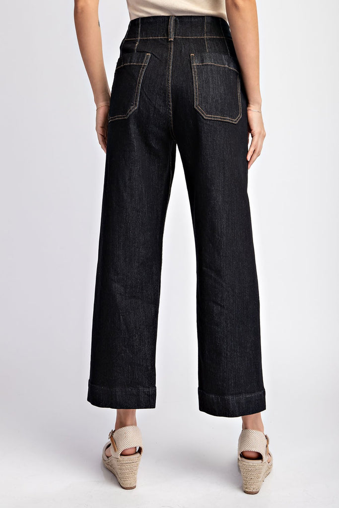 Straight Black Leg Jeans