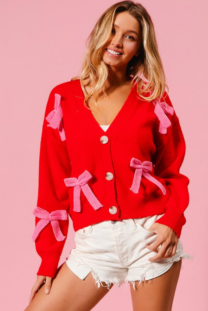 Ribbon Bow Cardigan