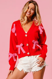 yilon ♡ ROSE RIBBON CARDIGAN Rose ribon cardigan – YILON