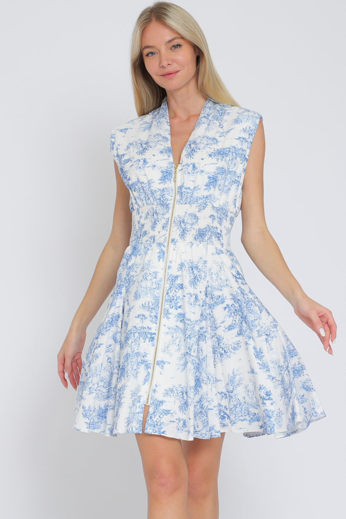 Porcelain Sky Mini Dress