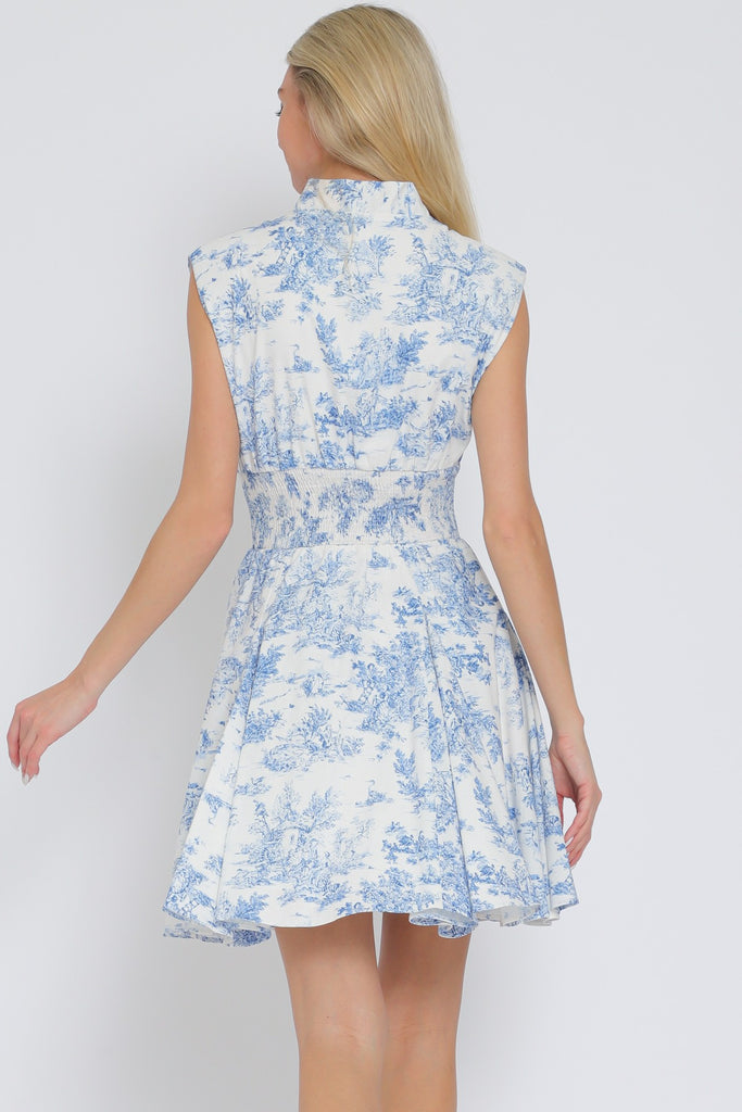 Porcelain Sky Mini Dress