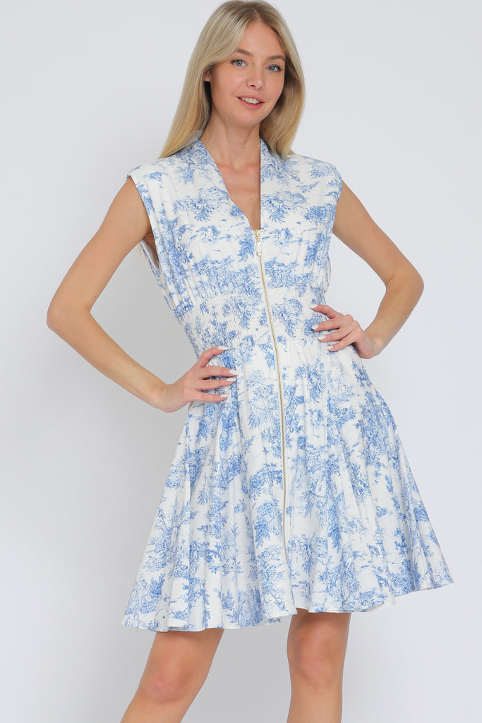 Porcelain Sky Mini Dress