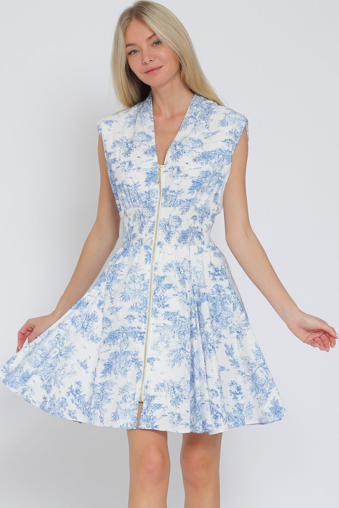 Porcelain Sky Mini Dress