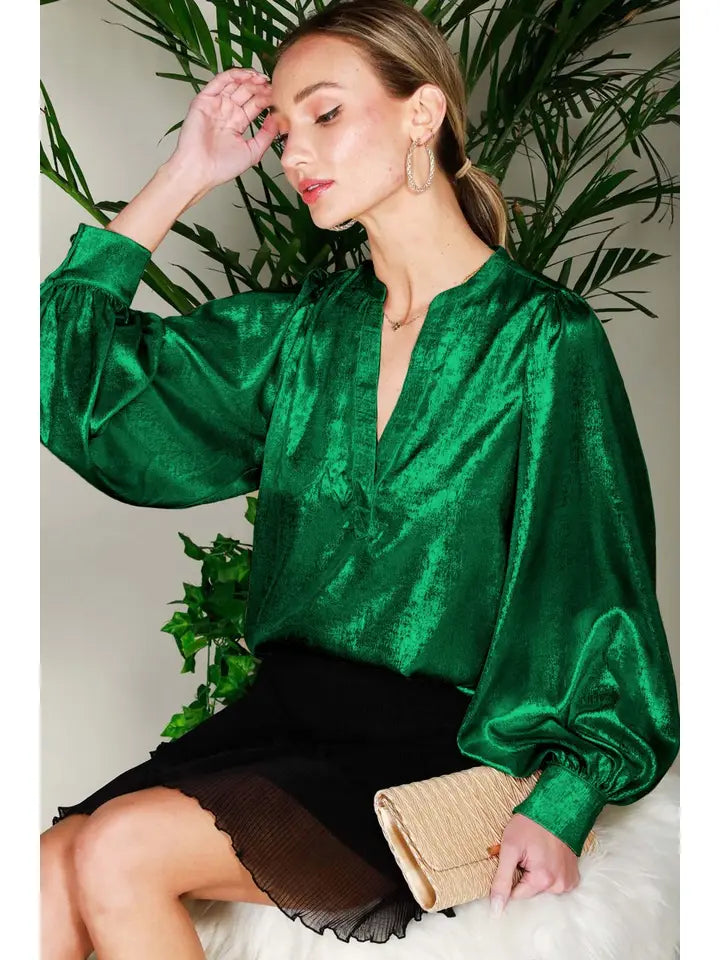 Emerald Envy Blouse