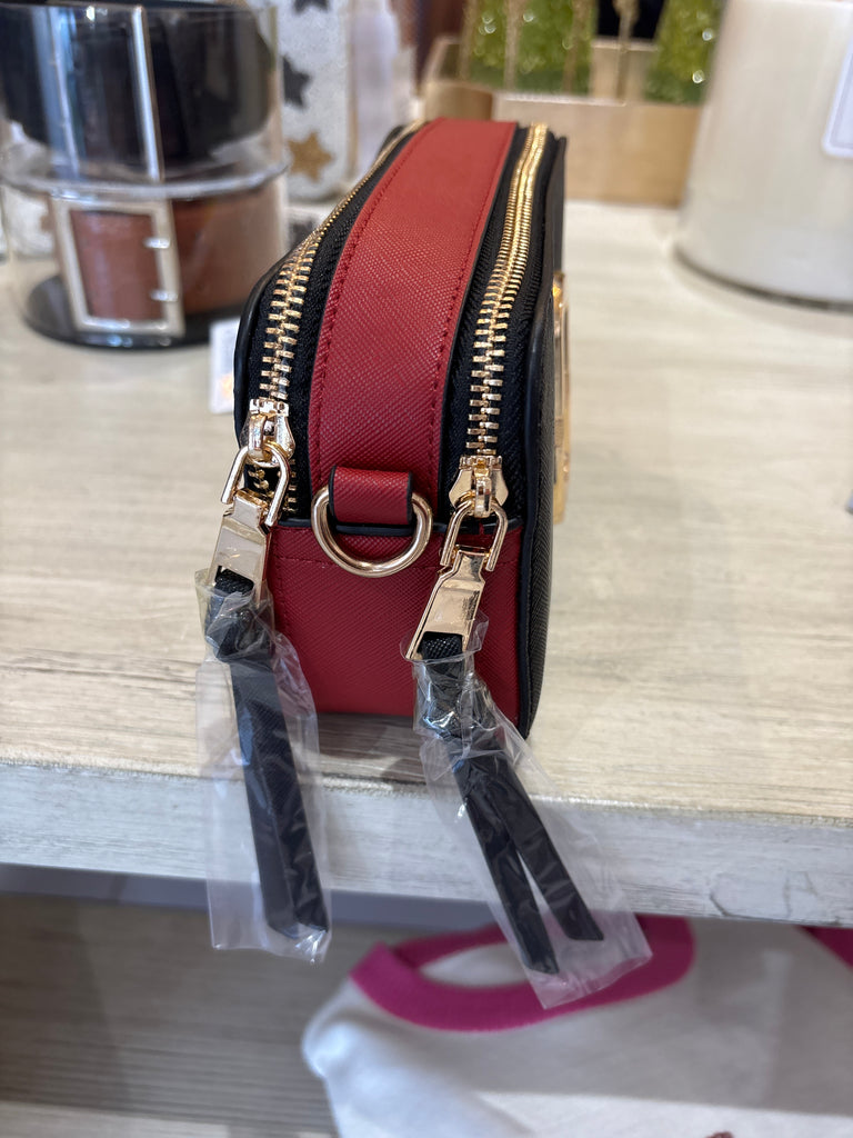 The Marc Crossbody - Black/Red