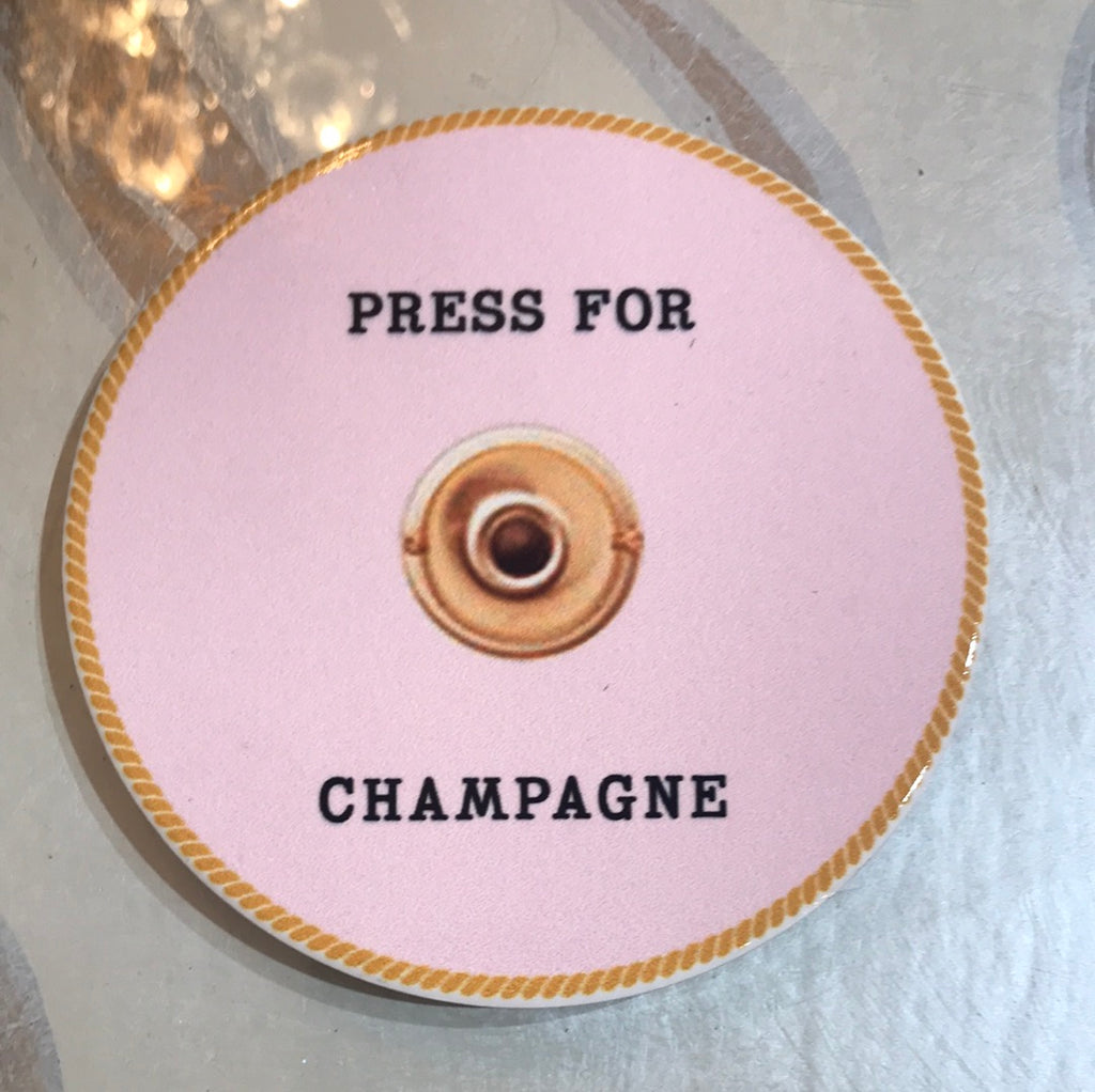 Press For Champagne Coasters