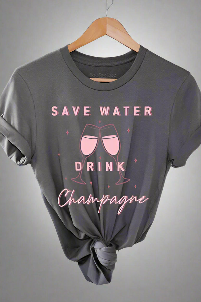 Save Water Drink Champagne T-Shirt