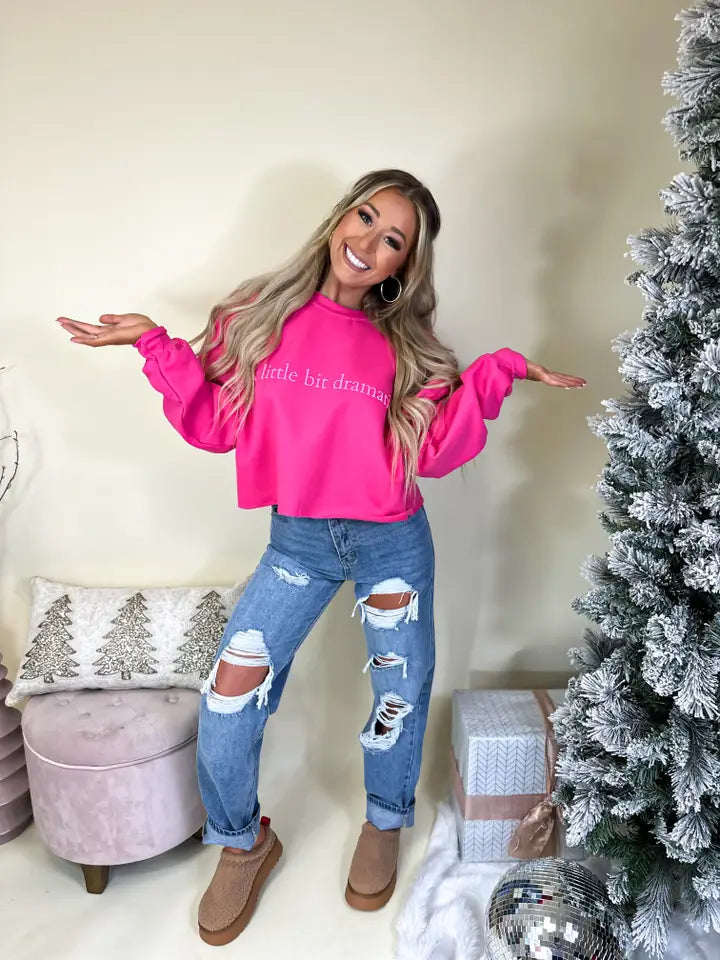 Drama Queen Pink Pullover