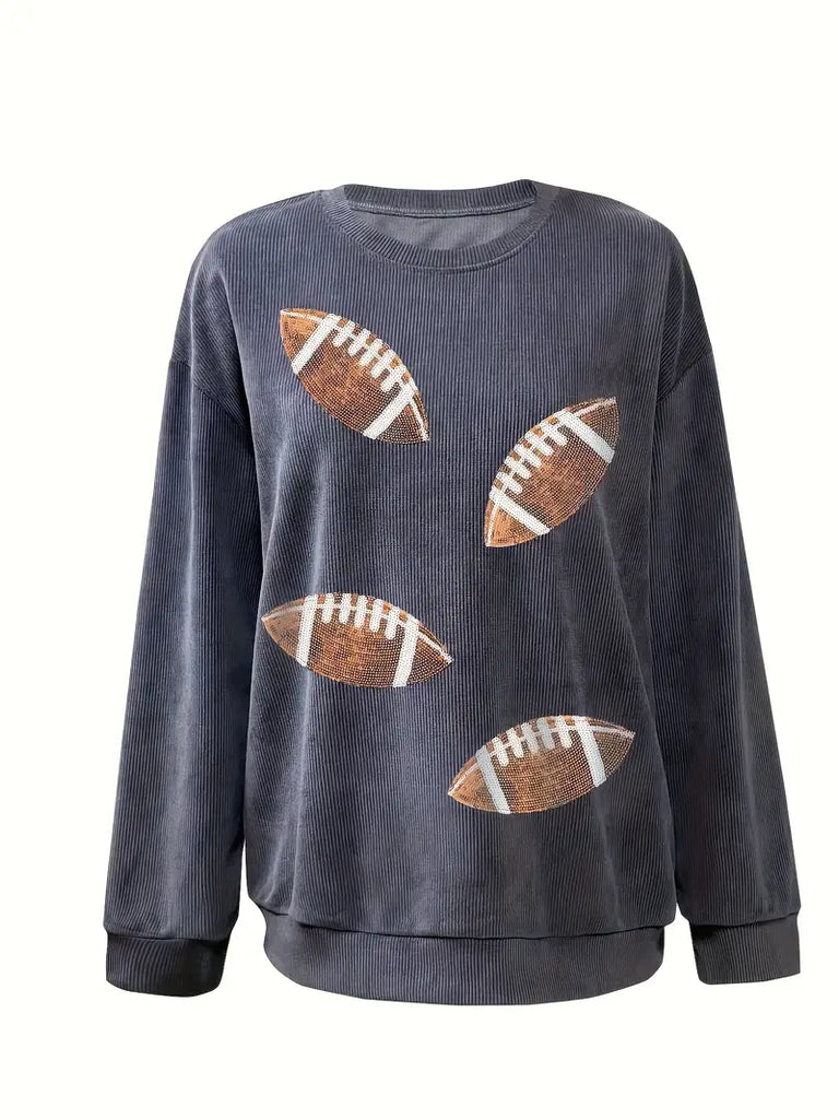 Oversized Football Sweater