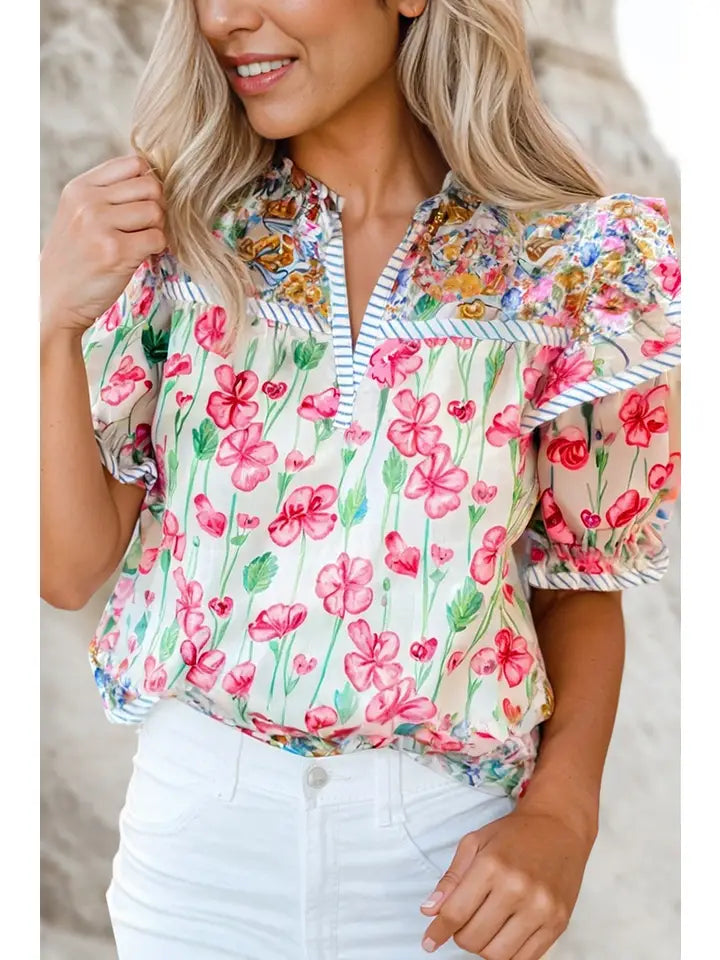 Falling Flowers Blouse