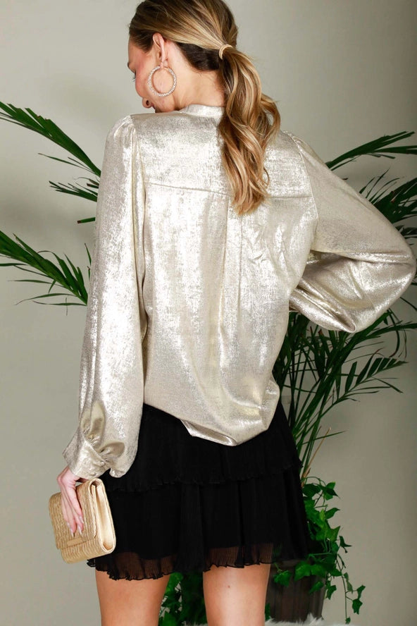 Champagne Glow Blouse
