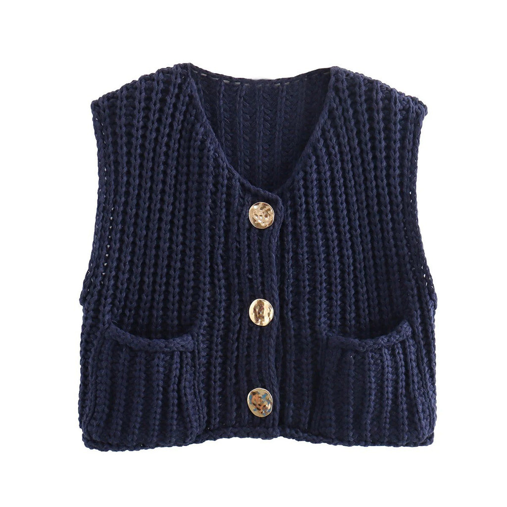 Solid Choice Knit Cardigan - Navy