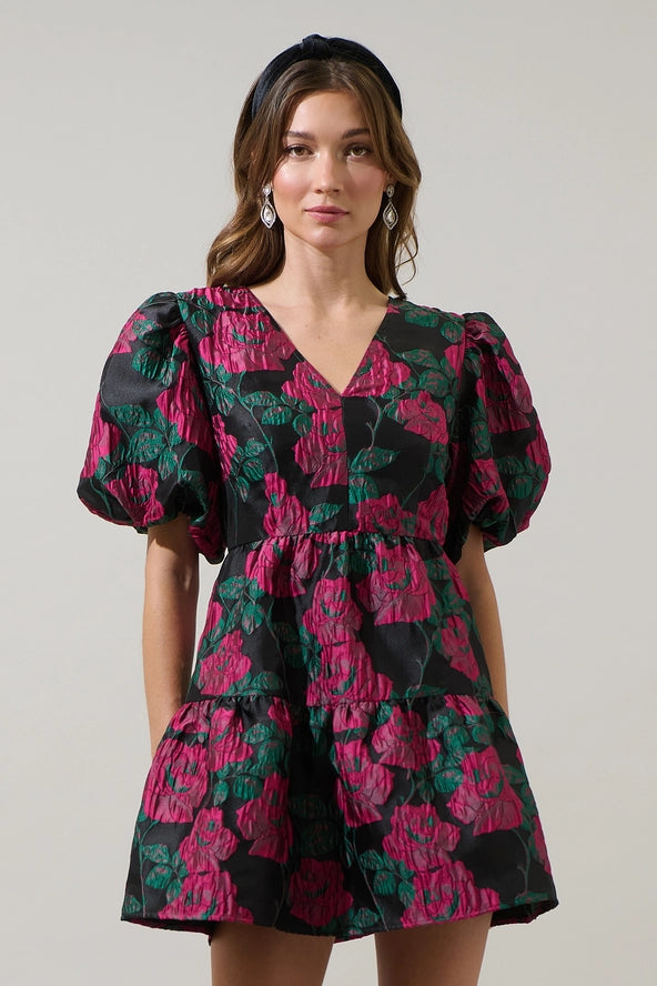 Black Orchid Bloom Dress