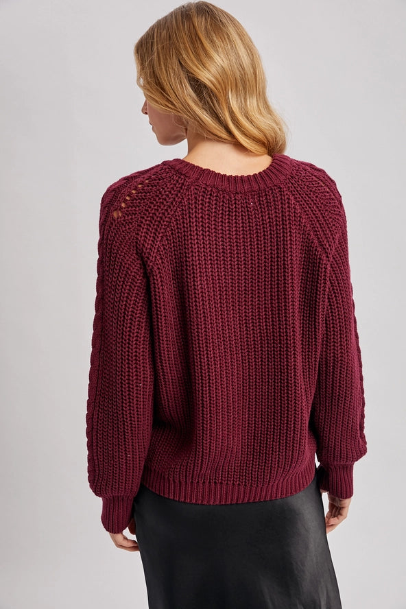 Harvest Berry Knit Pullover