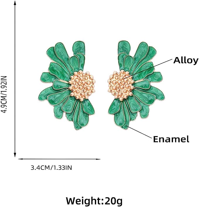 Over Daisy Statement Earrings