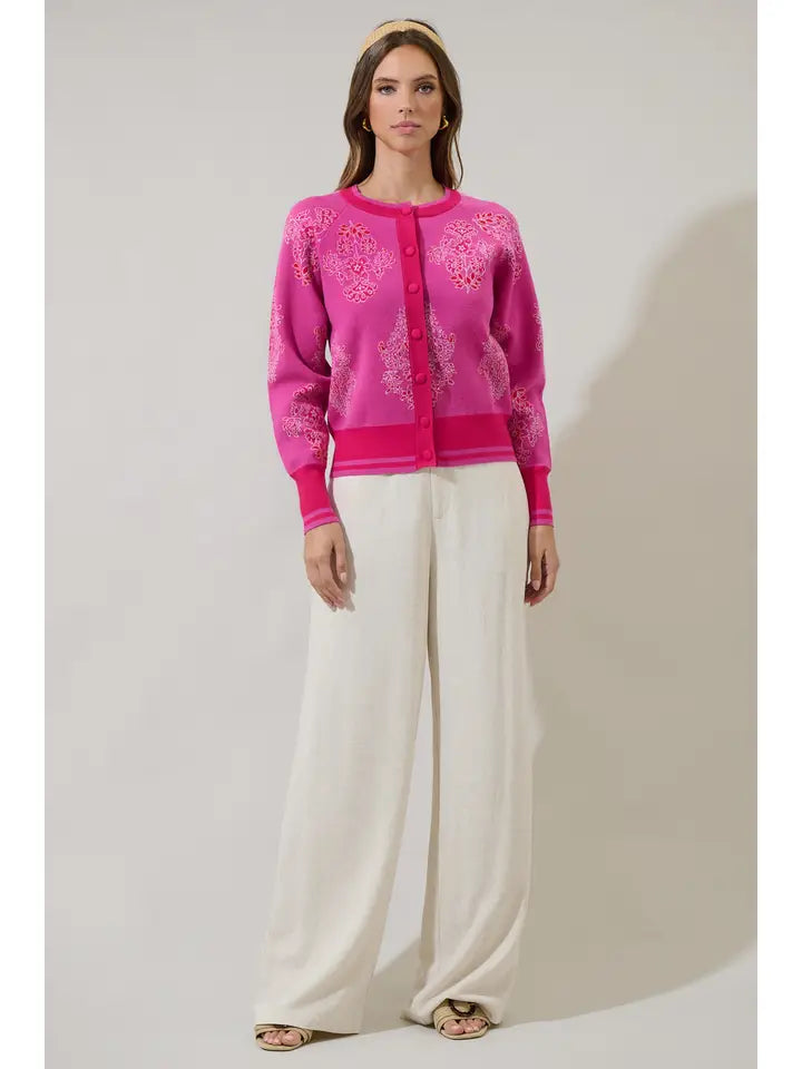 Vintage Rosette Cardigan