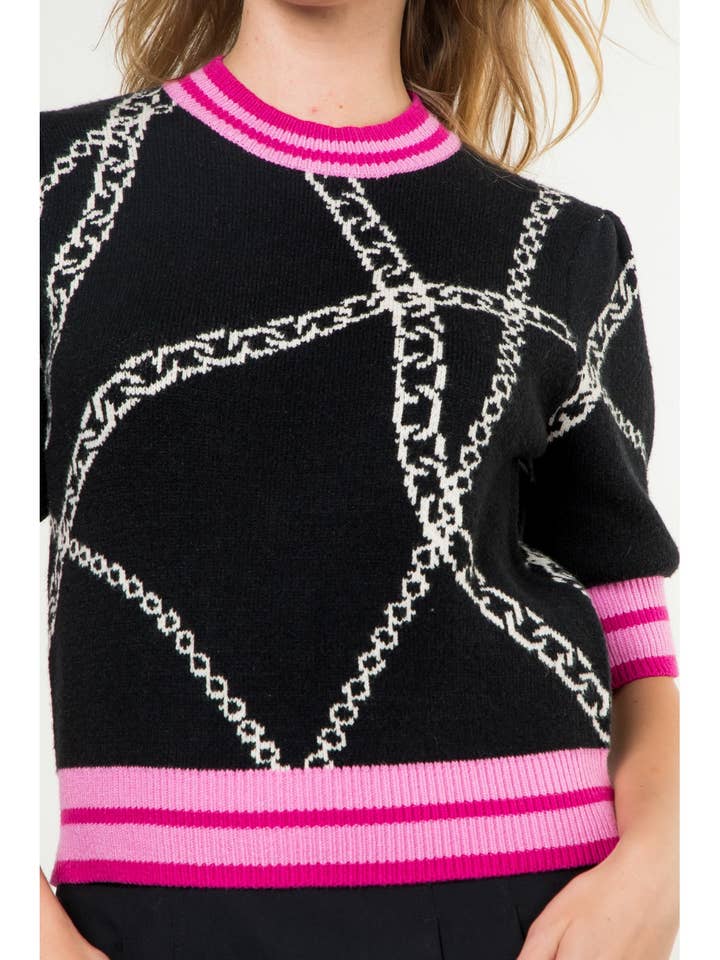 Short Cable Sweater