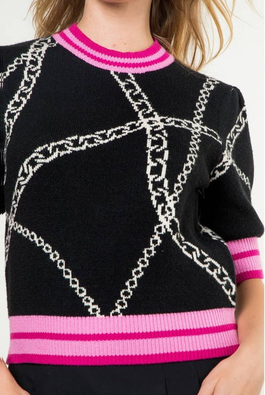 Short Cable Sweater