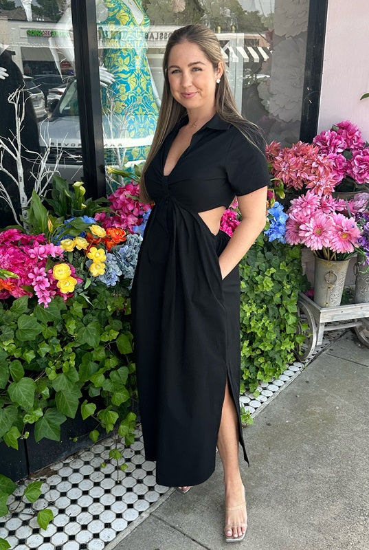 Collared Cut Shirt Dress | Shop Brit Rose
