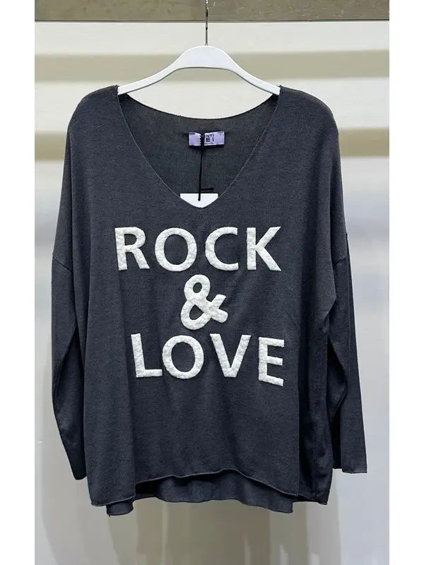 Rock & Love Sweater Knit Top