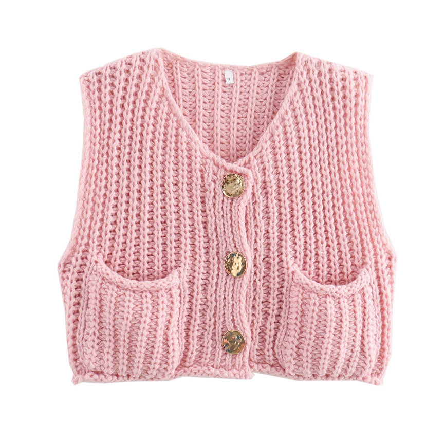 Solid Choice Knit Cardigan- Pink