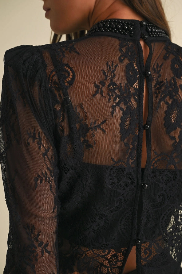 Black Swan Lace Blouse