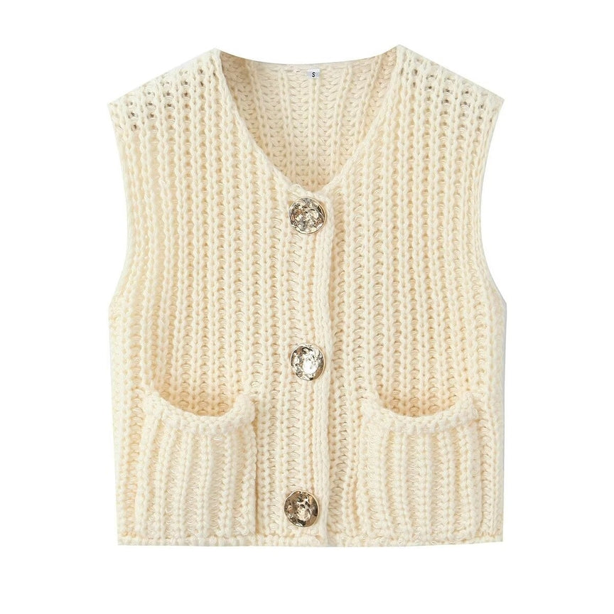 Solid Choice Knit Cardigan-Off White