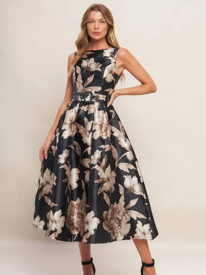 Midnight Magnolia Dress