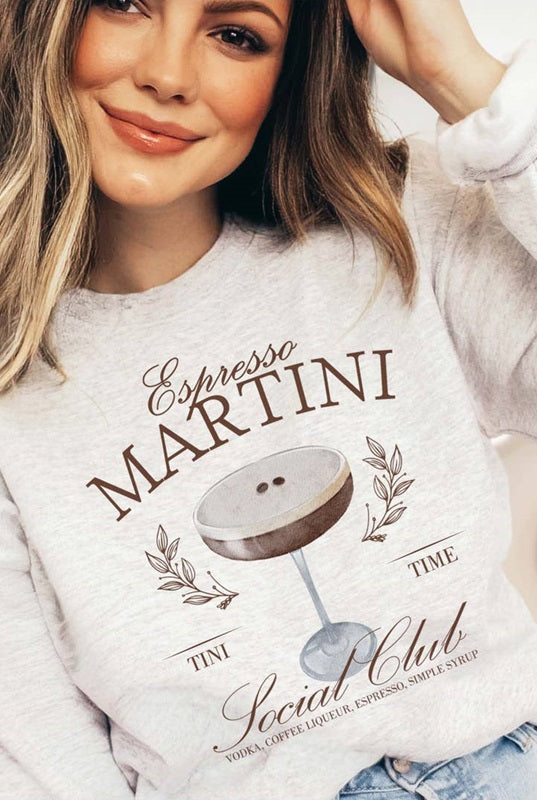 Espresso Martini Sweatshirt - Ash
