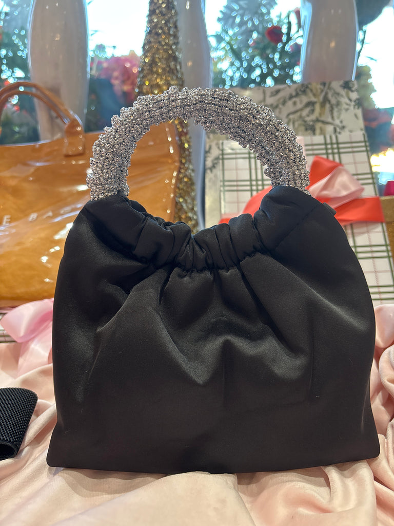 Encrusted Handle Evening Bag