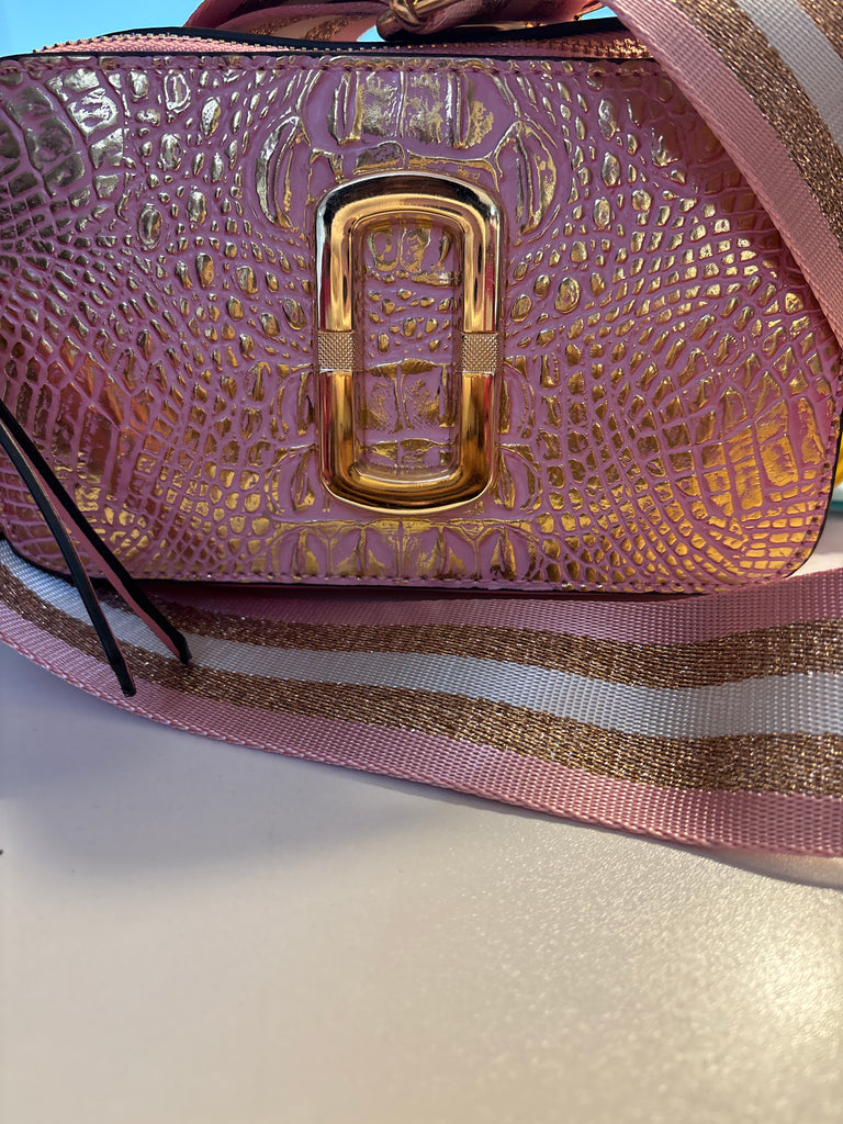 The Marc Crossbody - Plum Gold