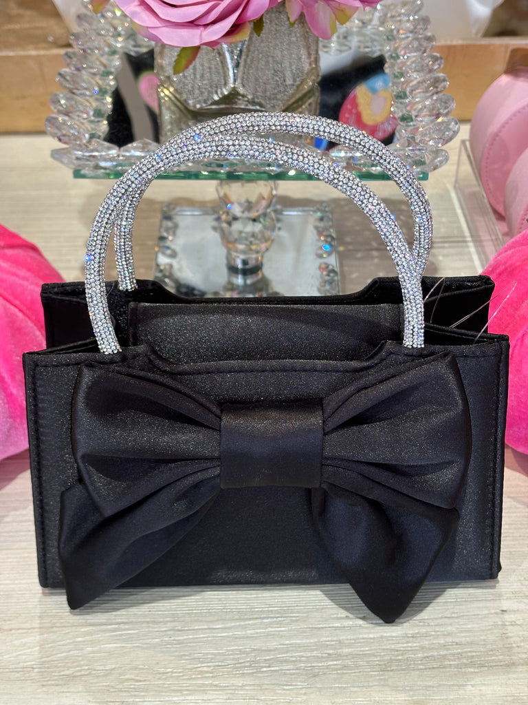 Rhinestone + Bow Purse