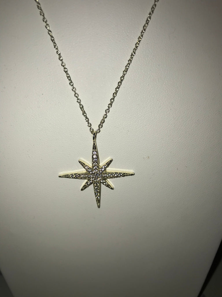 Bursting Gold Star Necklace