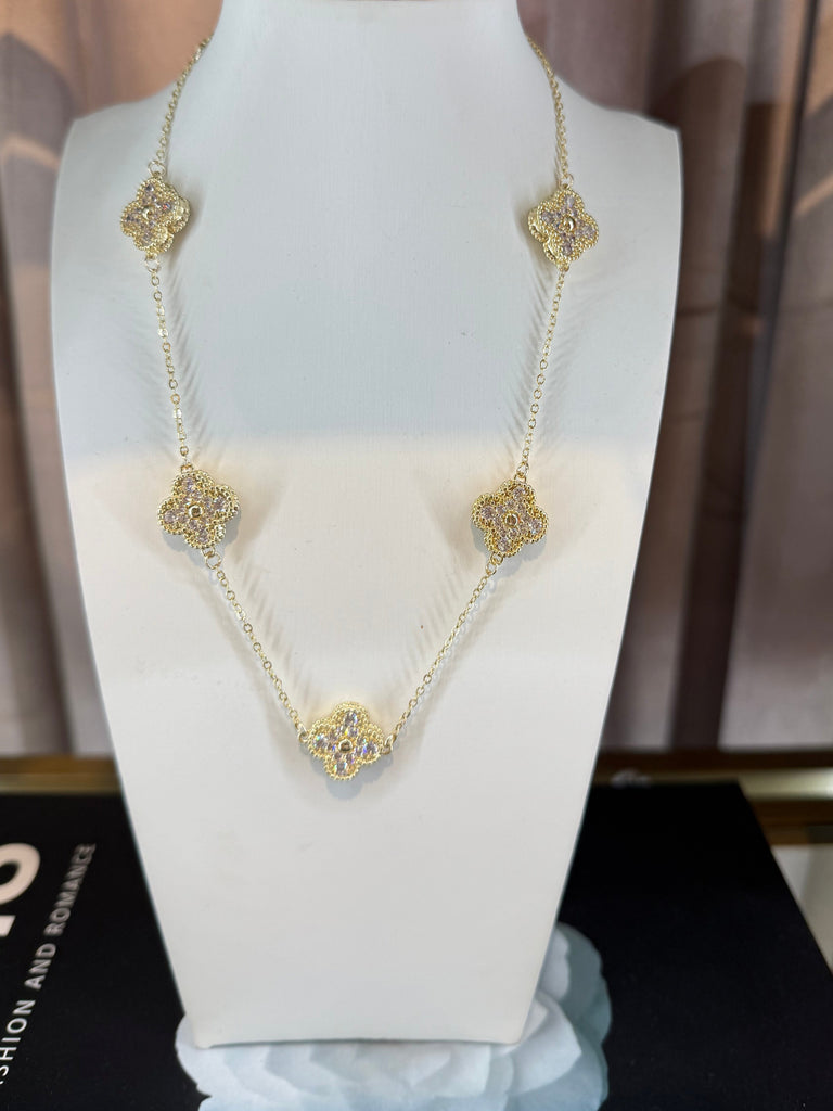 Twilight Clover Necklace