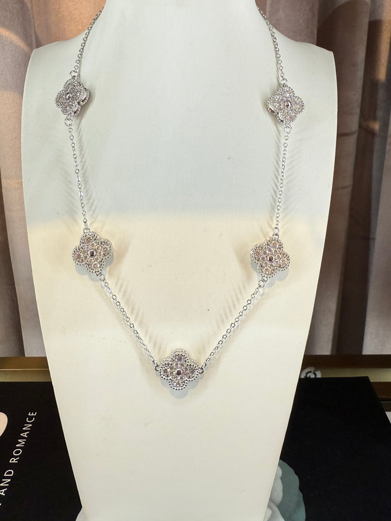 Crystal Clover Necklace