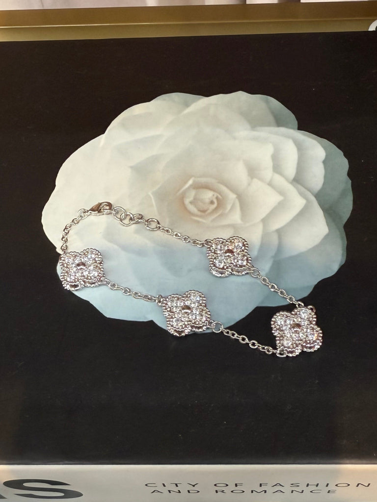 Radiant Petals Silver Bracelet