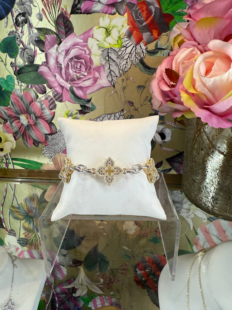 Golden Bloom Link Bracelet